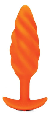 B-Vibe Swirl Texture Vibrating Plug - Thrilling Sensations Butt Plugs